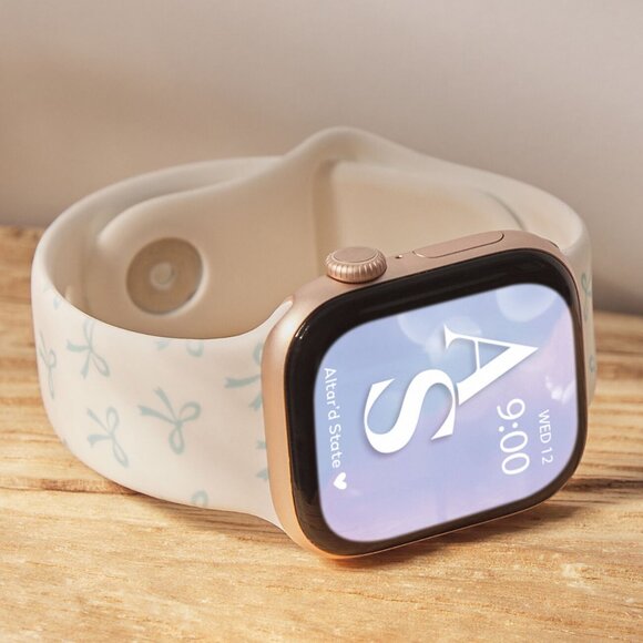 Altar'd State Blue Bow Smart Apple Watch Band - Picture 1 of 8